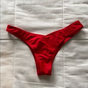 S red cheeky bikini bottoms